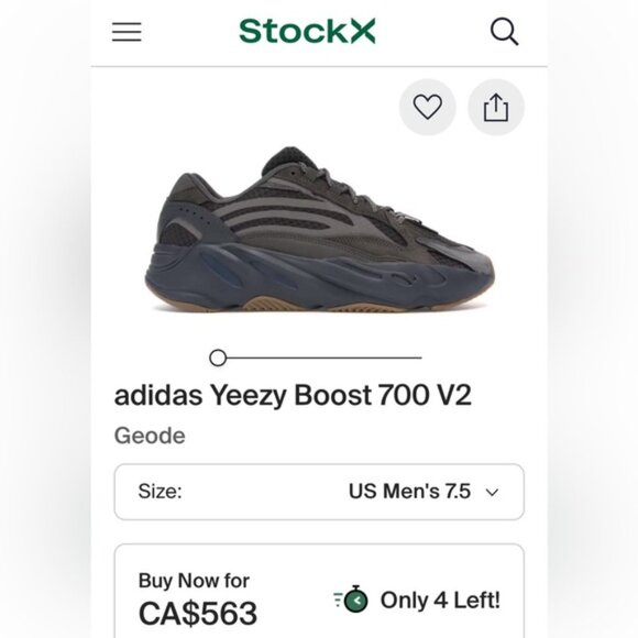 adidas Yeezy Boost 700 V2 Sneakers -  Women's 7 / Men's 6 (2019) - Picture 11 of 12